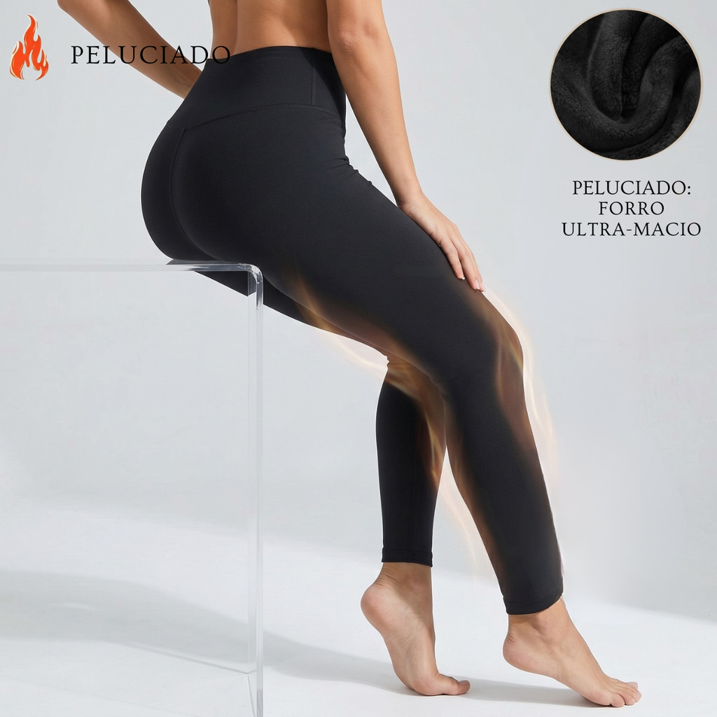 Calça Térmica Masculina Segunda Pele Peluciada Flanelada Inverio Frio Intenso Esportiva