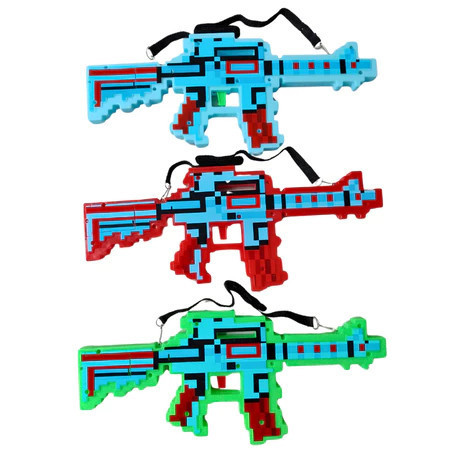 Brinquedo Infantil Nerf metralhadora minecraft com som e luz brinquedo Mine Craft