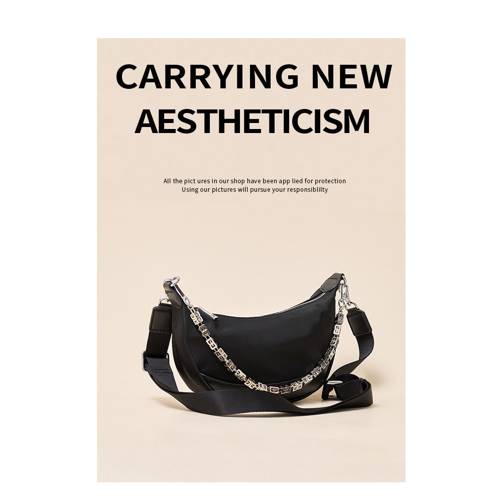 Bolsa feminina 2026 novo estilo pequena bolsa de ombro náilon pano mensageiro saco pequeno All-Match Casual feminino sac