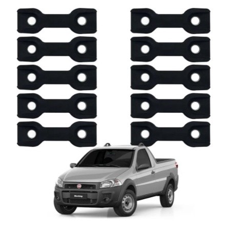 Gancho Da Caçamba Fiat Strada Fiat Toro Kit 10 peças