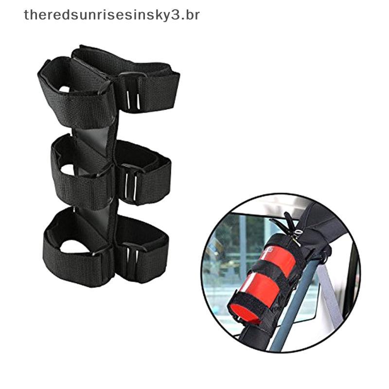 TSBR Barra De Rolo De Carro , Suporte Para Extintor De Incêndio Ajustável TJ JK JL 97-18 , Cinta De Montagem Diverso Fix