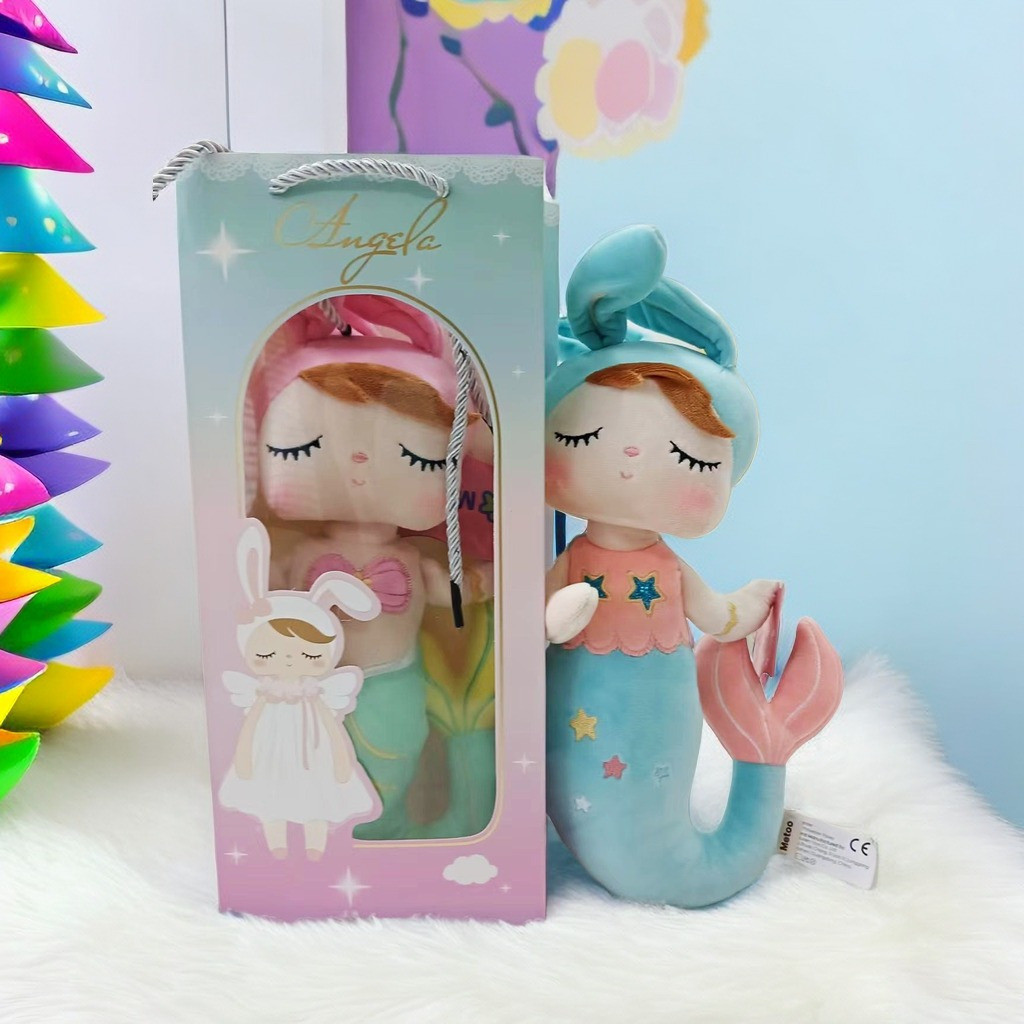 Metoo Angela Mermaid Gift Box Set, Mermaid Princess Doll, Exquisite Gift, Kawaii Collection, Plush Toys, Children's Toys