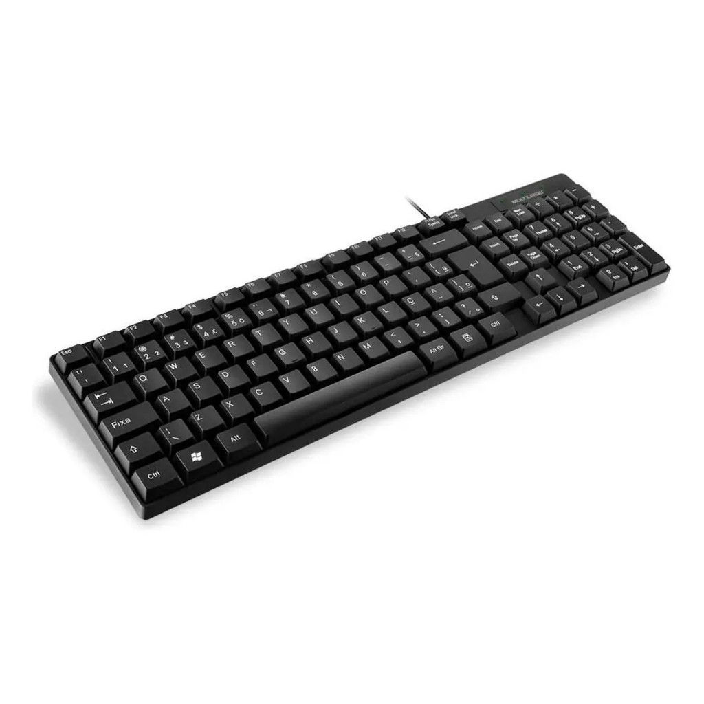 Teclado Teclas Macias Silenciosas Usb Preto Tc193 Multilaser