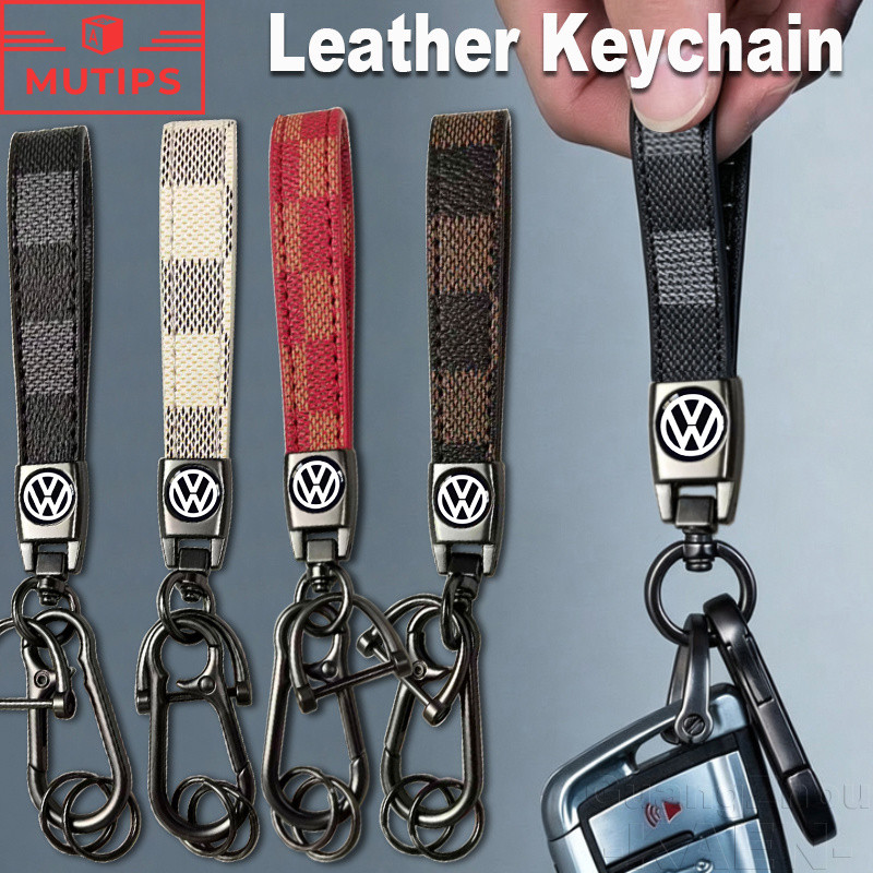 Chaveiro De Couro Com Logotipo Do Carro VW Volkswagen Porta-Chaves Da Moda Motocicleta Para Amarok Golf MK7 MK4 MK3 Jett