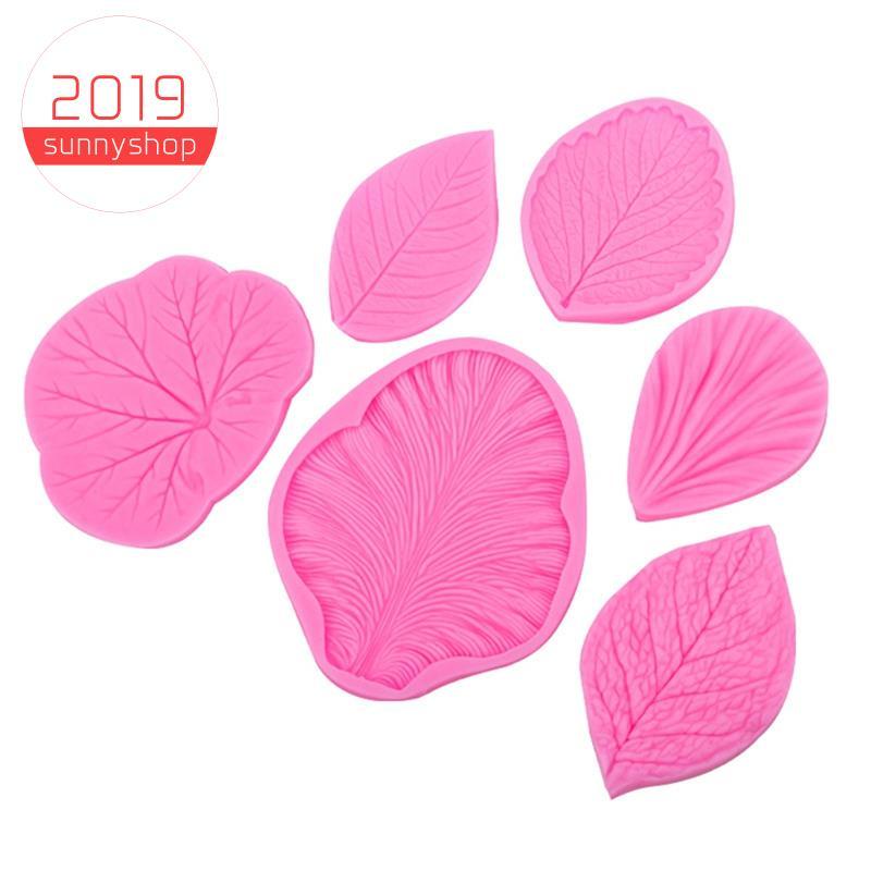 [Bestseller S] Conjunto De Molde De Veia De Silicone De Flor , Fondant Orquídea De Tulipa De Folha De Rosa , Ferramentas