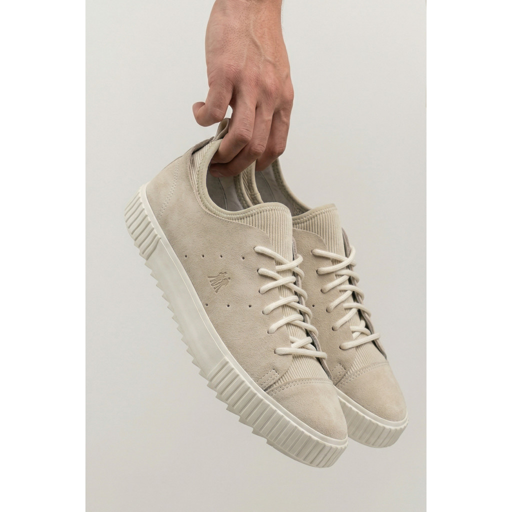 Tênis Casual Camurça Conforto Premium Polo Wear Off White