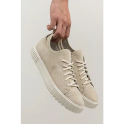 Tênis Casual Camurça Conforto Premium Polo Wear Off White