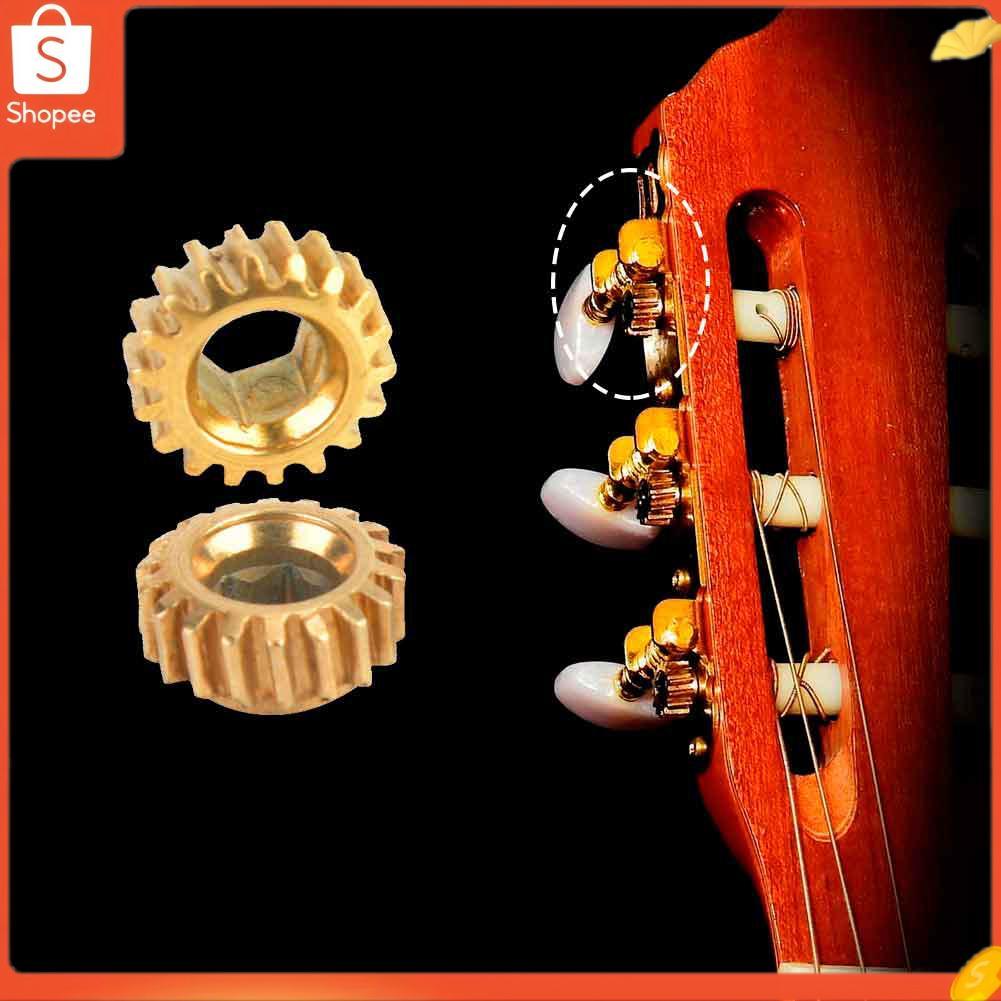Hap afinador de cordas de guitarra clássica, cabeçote de máquina 4mm, engrenagem hexagonal interna para rápido e preciso