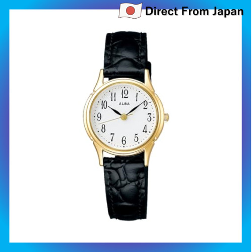 Relógio feminino Seiko Alba de quartzo, aço inoxidável, resistente à água para uso diário (5 ATM), analógico (AEGK433 (M