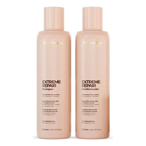 Kit Prohall Extreme Repair Shampoo 300ml e Condicionador 300ml