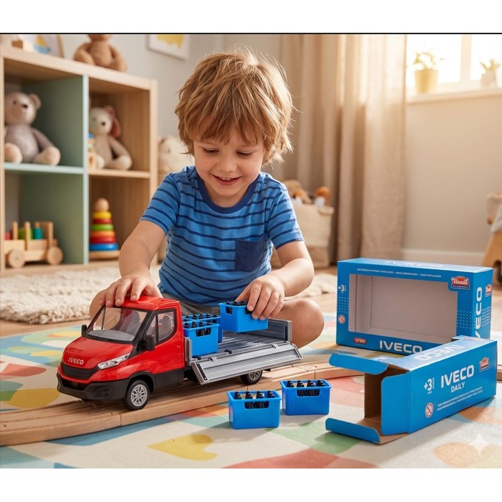 Caminhão Carroceria Iveco Daily Drop Side 1/30