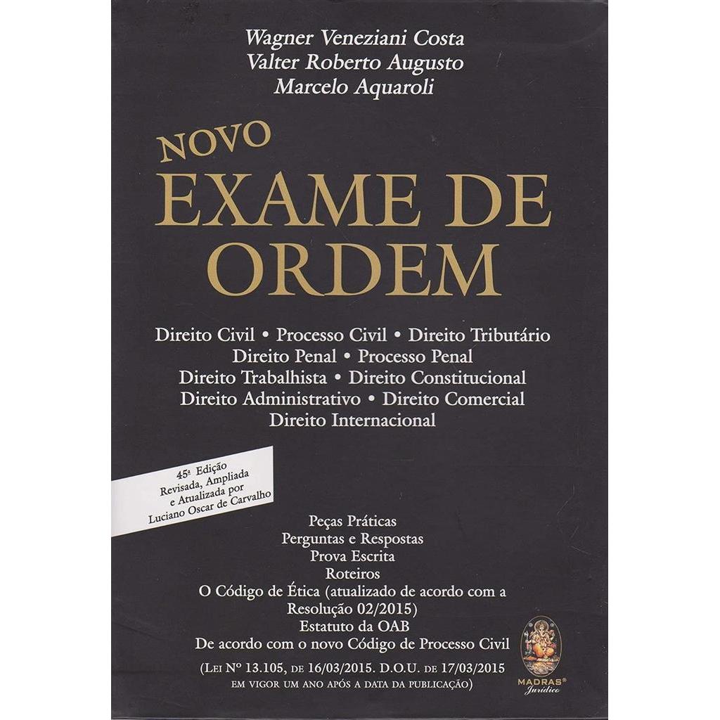 Novo Exame de Ordem autor Costa, Wagner Veneziani