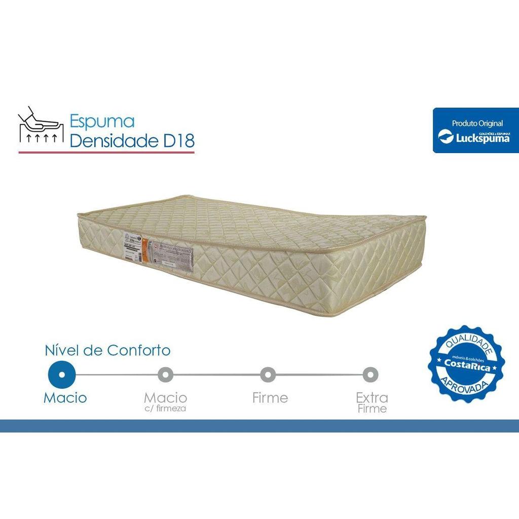 Colchão Infantil D18 Anti-Refluxo Baby Super Pró Saúde (60x130x12) - Luckspuma — imagem 2 de 2