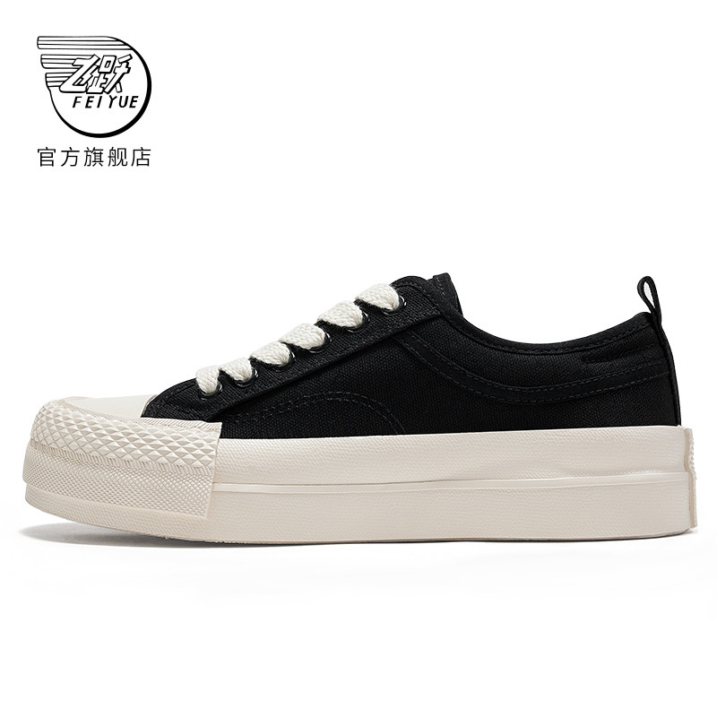 Feiyue/feiyue sapatos de lona femininos 2026 outono baixo-topo All-Match sapatos femininos casuais moda sapatos brancos