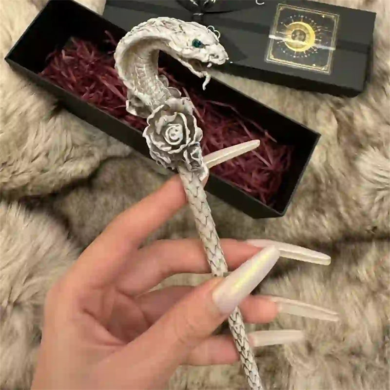 & lt ; Harry Potter gt Sonserina Cobra Casa Osso-Colorido Hairpin Filme Mercadoria Nobre E Elegante Presente Para Fãs De