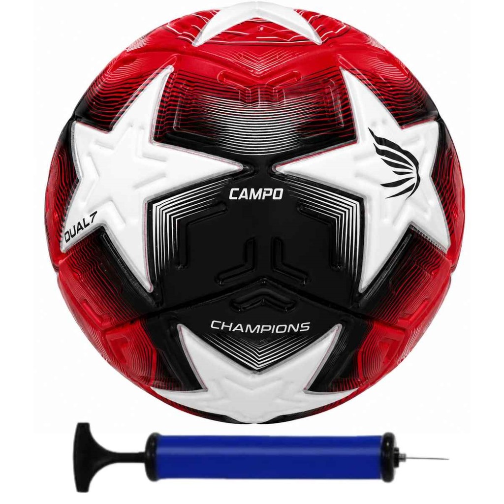 Bola de Futebol Campo Dualt Champions Technofusion + Bomba de Ar