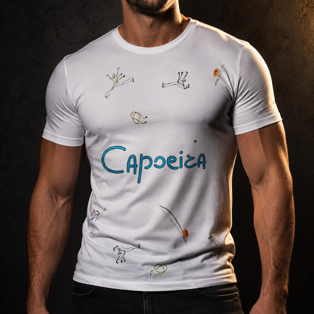 Camiseta Capoeira Dança Gingado Berimbau Cultura A