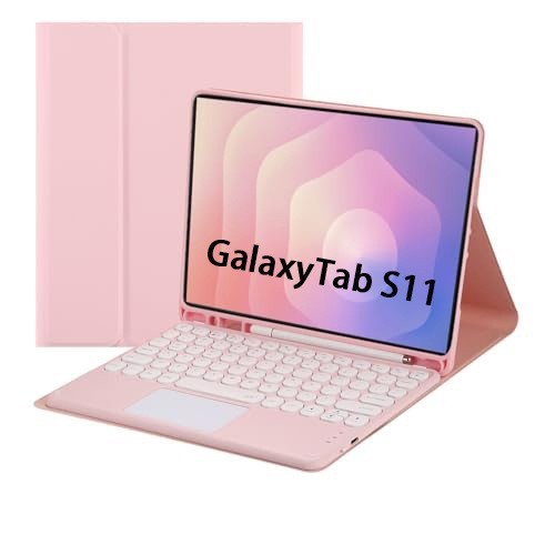 Capa Para Samsung Galaxy Tab S6 Lite/S10 A7 A8 A9 + FE S11 Touchpad De Teclado Bluetooth Com Slot Lápis