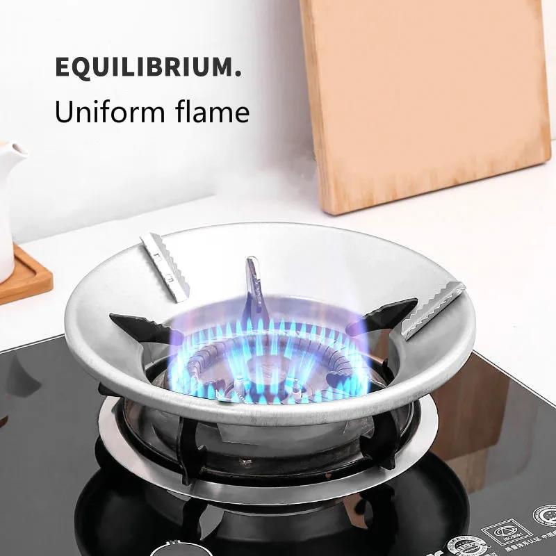 Casa Fogão A Gás Fogo À Prova De Vento Capa De Poupança Energia Escudo Suporte Disco Reflexão Cozinha
