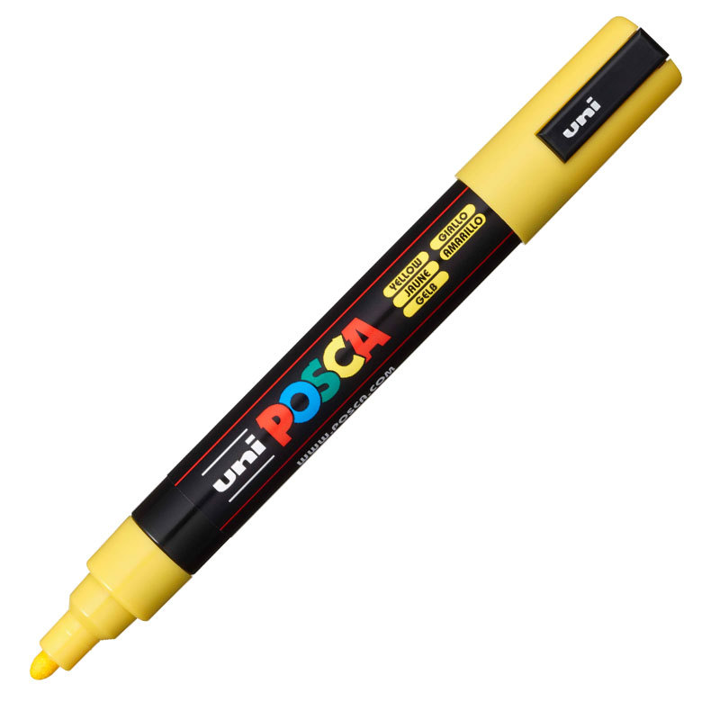 Caneta Posca PC-5M Amarelo uni-ball
