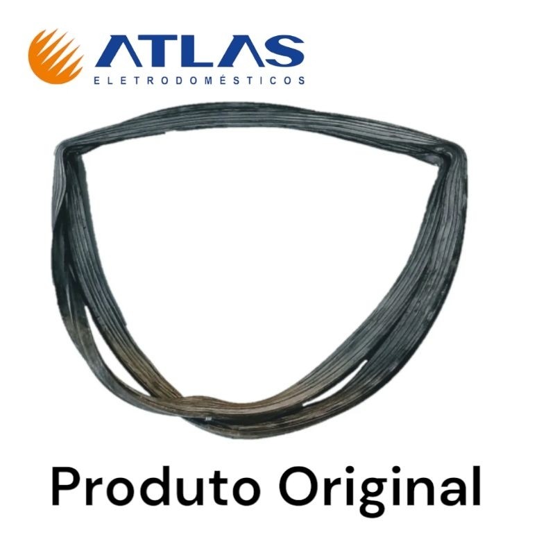 Gaxeta Vedação Borracha Forno Fogão Atlas Top Glass 5 Bocas Original 100000390 Compatível Envio Rápido Silicone 0390