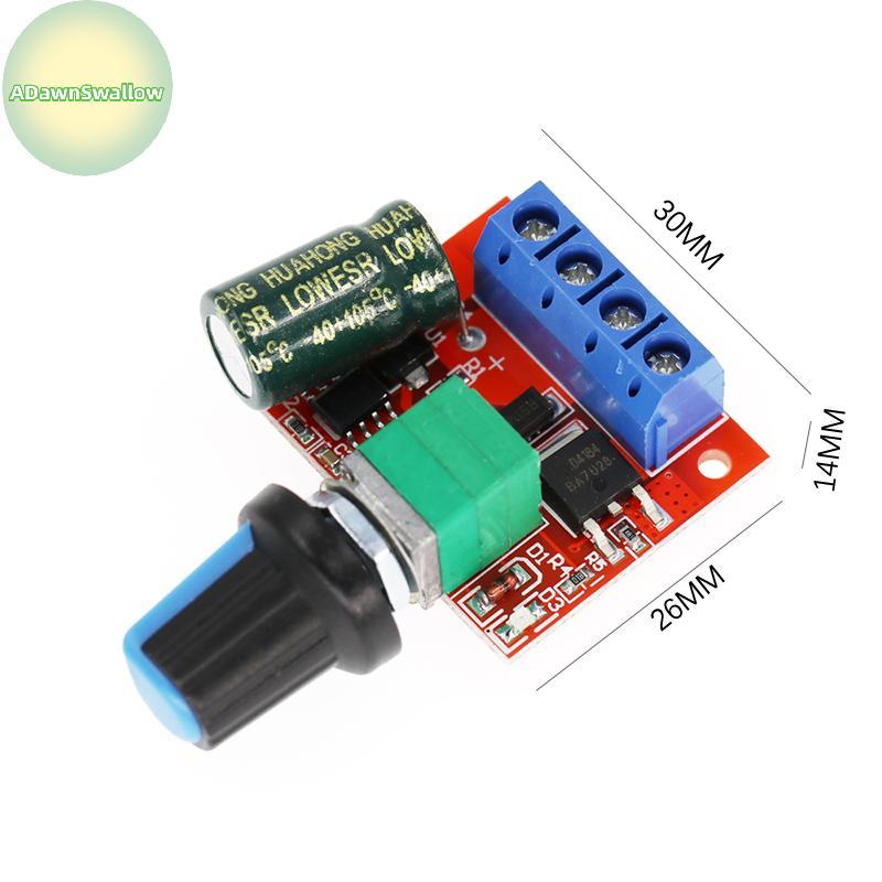 ADS PWM Módulo Controlador De Velocidade Do Motor DC Governador 5v-35v Regulador Ajustável Interruptor Controle 5A Funçã