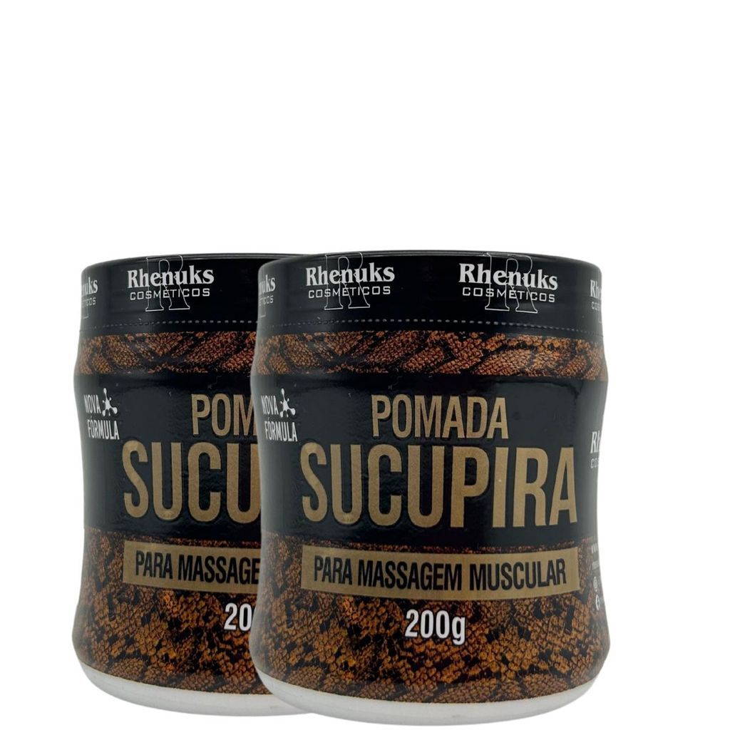 Rhenuks Cosméticos Kit 2 Cremes Sucupira 200g Para Massagem Corporal