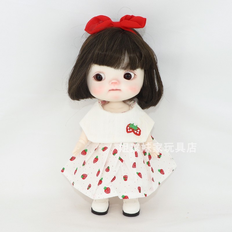 Pequeno 6 pontos bjd roupas de bebê YMY grande pêra gorda roupas do corpo ponto gordo corpo ovelha gordura corpo morango