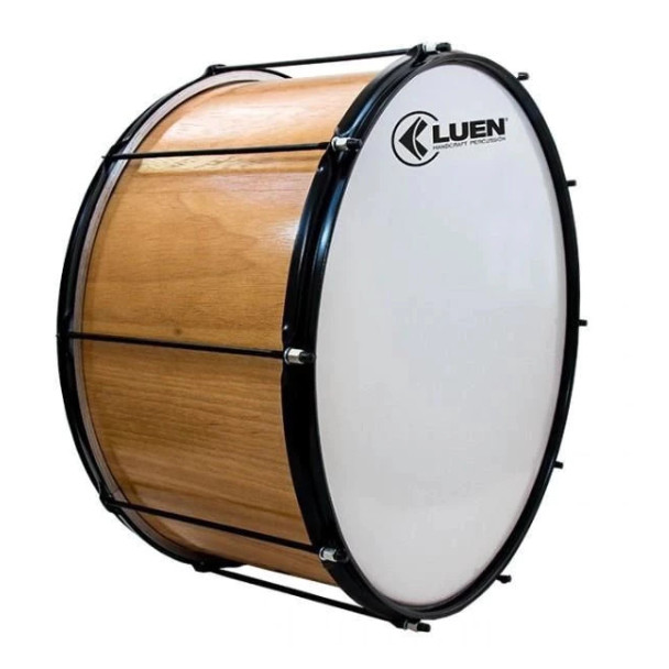 Kit Bombo 20x16 Verniz com Aro Preto 22224 Baqueta Maçaneta Talabarte 2 ganchos + Bacalhau Luen