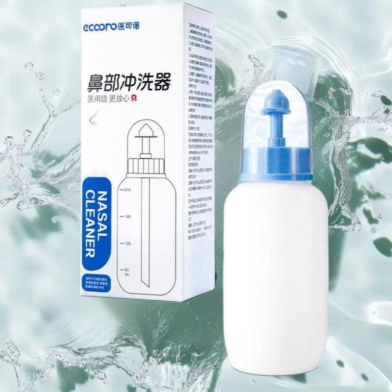 KC 240/250ml Limpador De Lavagem De Nariz Irrigador Nasal Frasco De Enxágue Protetor Evite Rinite Alérgica Sinusite Adul