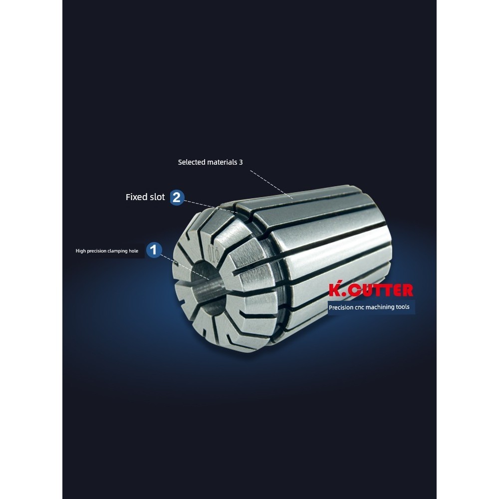 Cnc cnc torno luminária centro de processamento acessórios pinça ER25 máquina gravura elástica broca mandril fresadora f