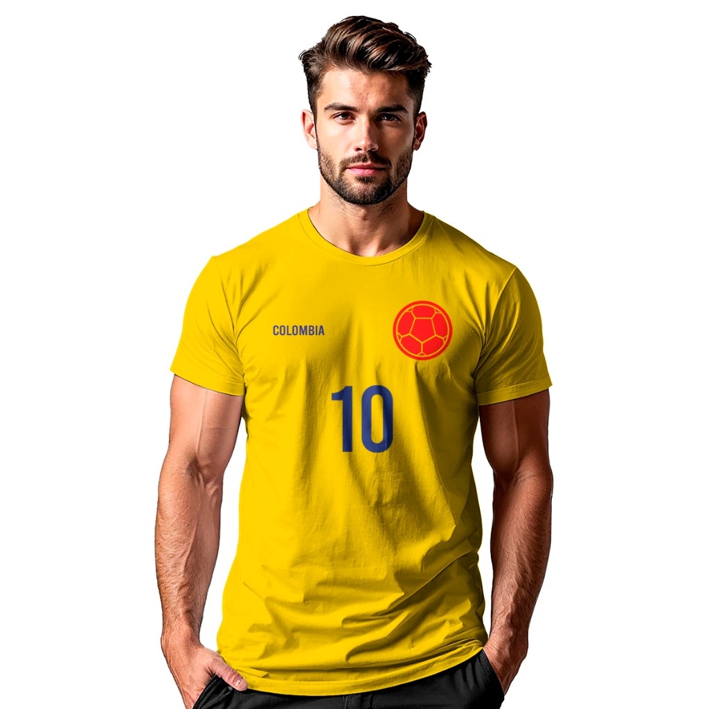 Camiseta blusa Camisa Colômbia Futebol 26