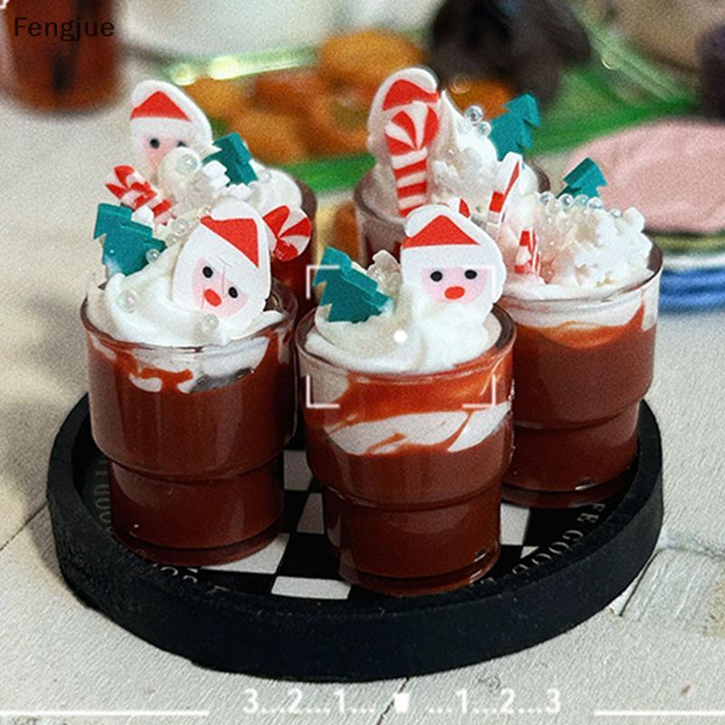 Fengjue Casa De Boneca Acessórios Brinquedo Em Miniatura Decoração Modelo Ob11 Influenciador Natal Chocolate Bebida I335