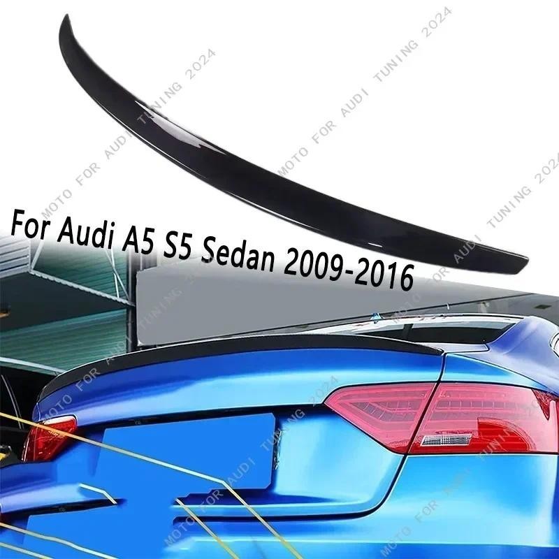 Para Audi A5 S5 B8 B8.5 4 Portas 2009-2016 Spoiler Traseiro Do Carro Divisor Asa Tronco Telhado Lábio Tampa Bodykit Tuni