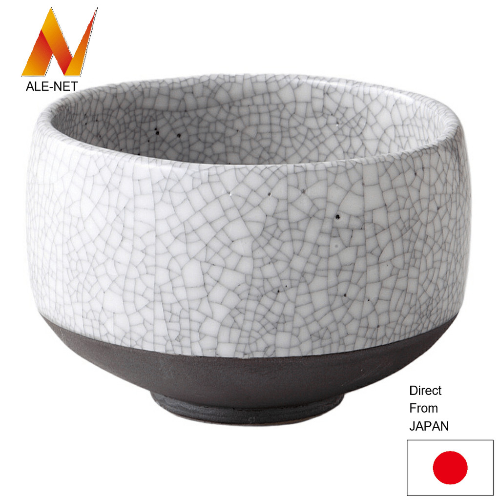 ALE-NET Matcha bowl, Sumi-kannyu matcha bowl, Ceramic, Mino ware, Made in Japan 【Direto do Japão】
