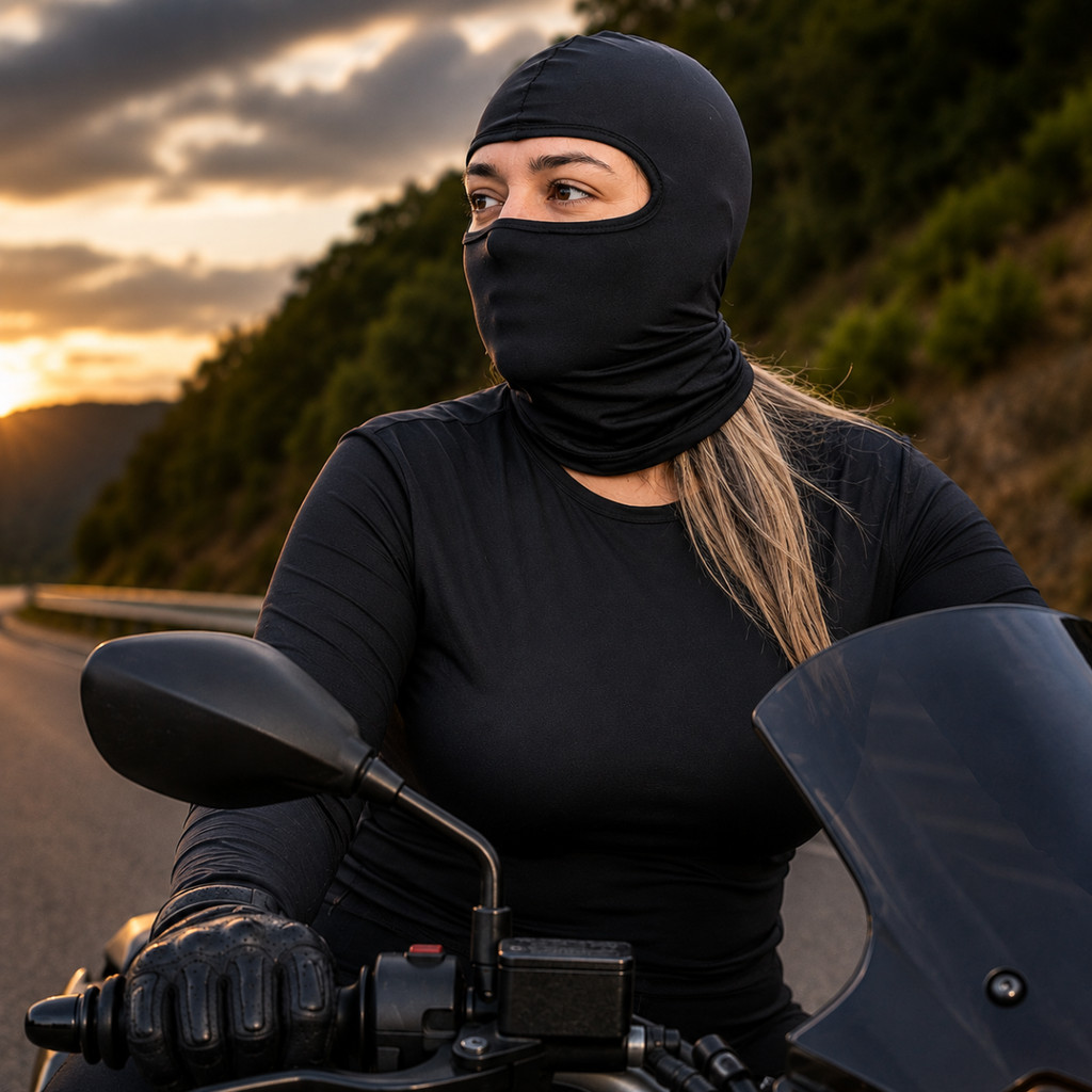 Balaclava Térmica Motociclista Proteção UV50+ Paintball Airsoft Touca Ninja Máscara Facial Moto