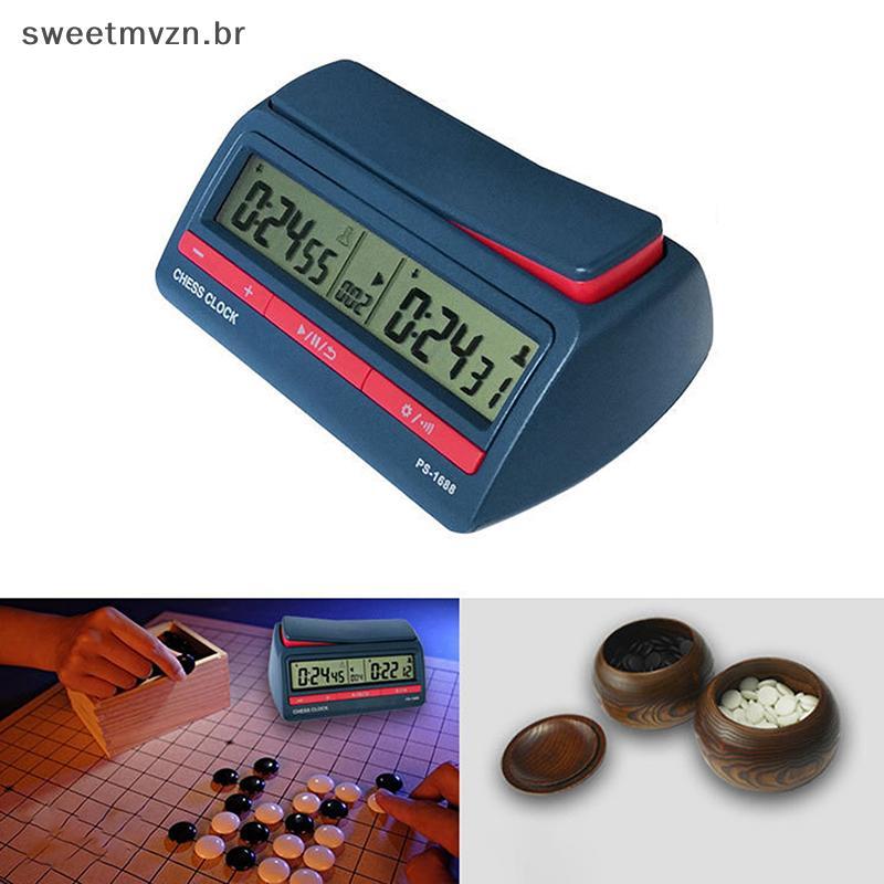 sweetmvzn 1 Conjunto Jogo De Tabuleiro Clo Xadrez Chinês/Go/Jogos De Temporizador Digital BR
