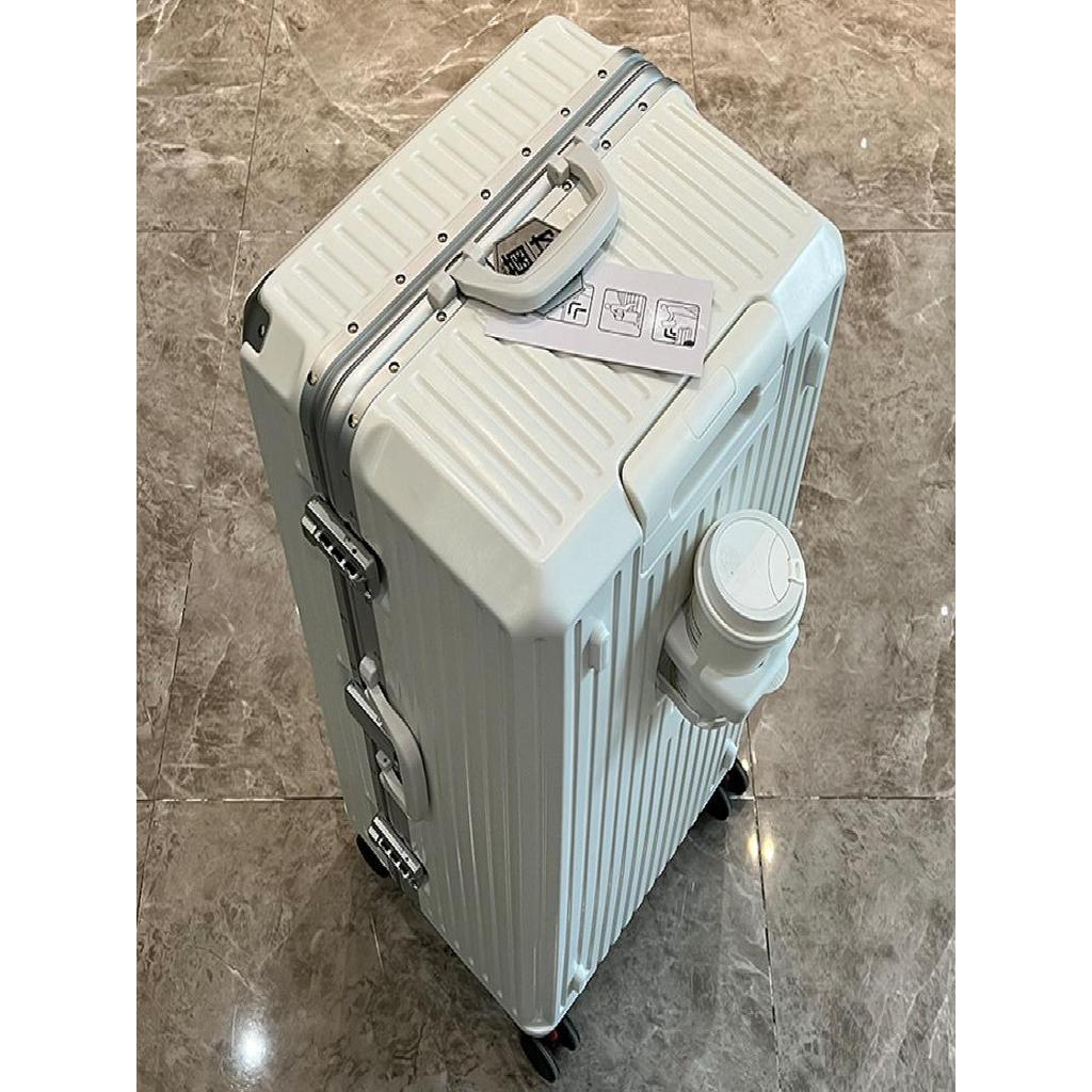 Grande capacidade quadro de alumínio multifuncional trole caso 100cm bagagem roda Universal novo estilo caso viagem das