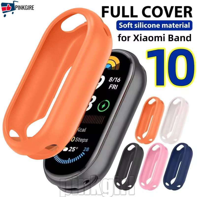 [Rdy Stk] Capa Protetora Para Xiaomi Mi Band 10-De Smartwatch Relógio Inteligente De Silicone-Antiarranhões , À Prova De