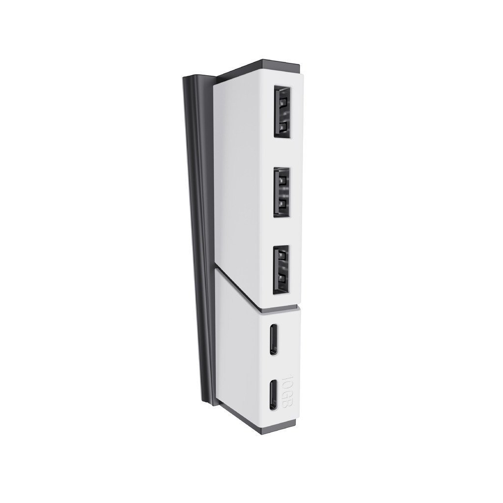 Compatível com o console PS5 slim, HUB dedicado com dock de expansão de dois a cinco portas, transmissão de dados de alt