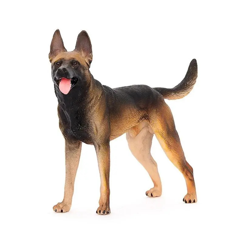 TQ ~ simulação modelo Animal cão brinquedo decoração cão de estimação cão grande lobo cão pastor alemão cão alemão preto