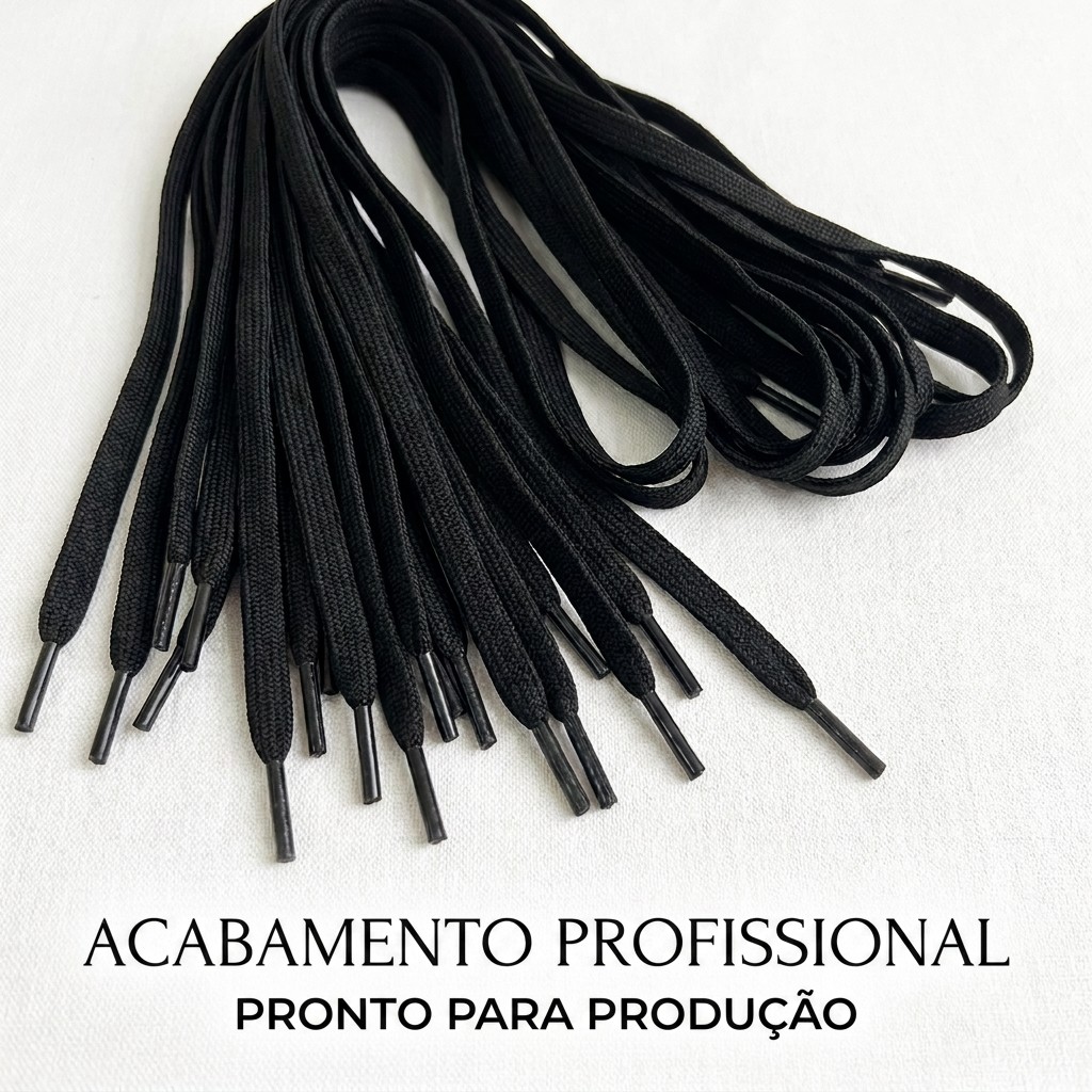 Cordão Reforçado Para Shorts Calça Moletom E Bermuda Com Ponteira 1,40m Premium