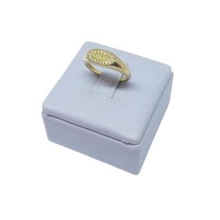 Anel Abc Formatura Infantil Luxo Com Zircônia Banho Ouro 18K Anel menina com pedras ABC - semi joia