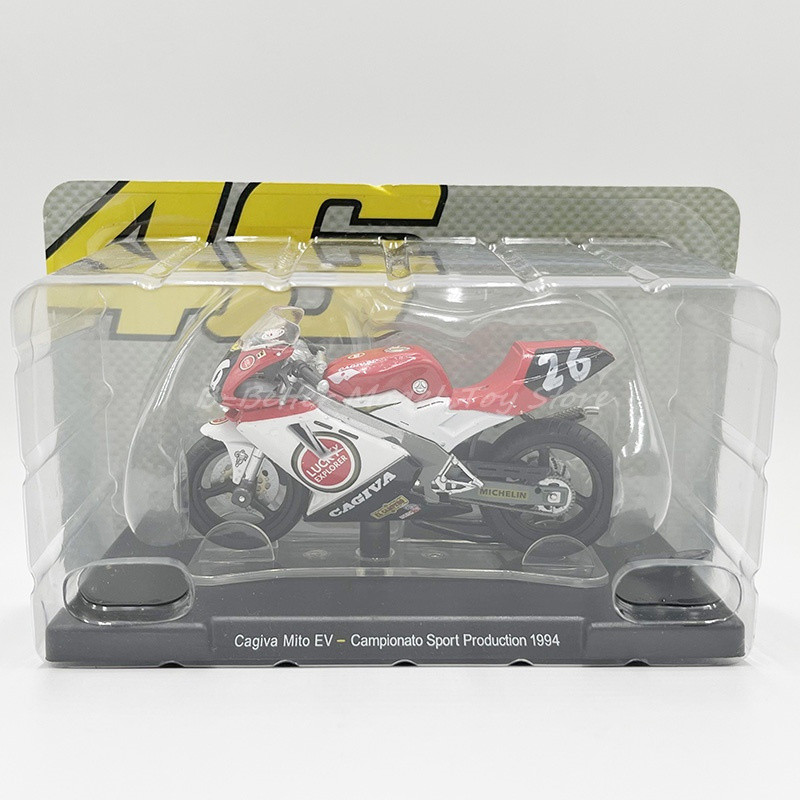 1 : 18 Diecast Motorcycle Model Toy Cagiva Mito EV-Campionato Sport Produção 1994 Réplica Em Miniatura