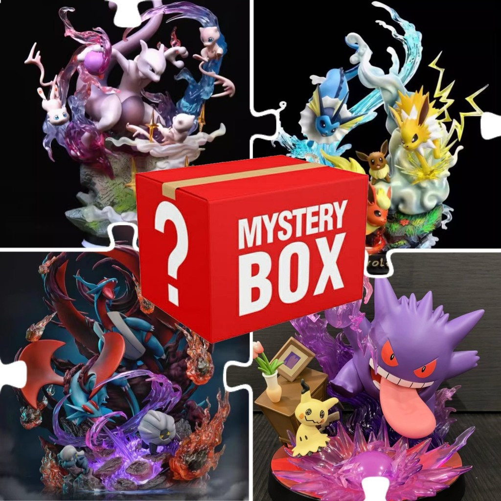 Surpresa Unboxing Caixa Cega Pokemon Bolso Monstro Pikachu Chikorita Greninja Figura Decoração De Casa Perfeita Para Col