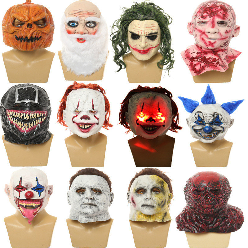 Halloween Venom Horror Látex Ressurreição Batman Joker Máscara Fantasma Bebê Ressurreição Chapelaria Máscara McMell