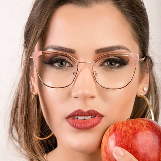 Óculos De Bloqueio De Luz Azul Moda Feminina Quadro Transparente Computador