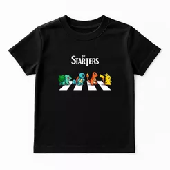 Camiseta Criança Casual Estampa Pokemon Algodão Envio Rapido