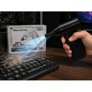 Mini Soprador Ar Brushless Portatil Turbo Recarregavel Usb Preto 5v