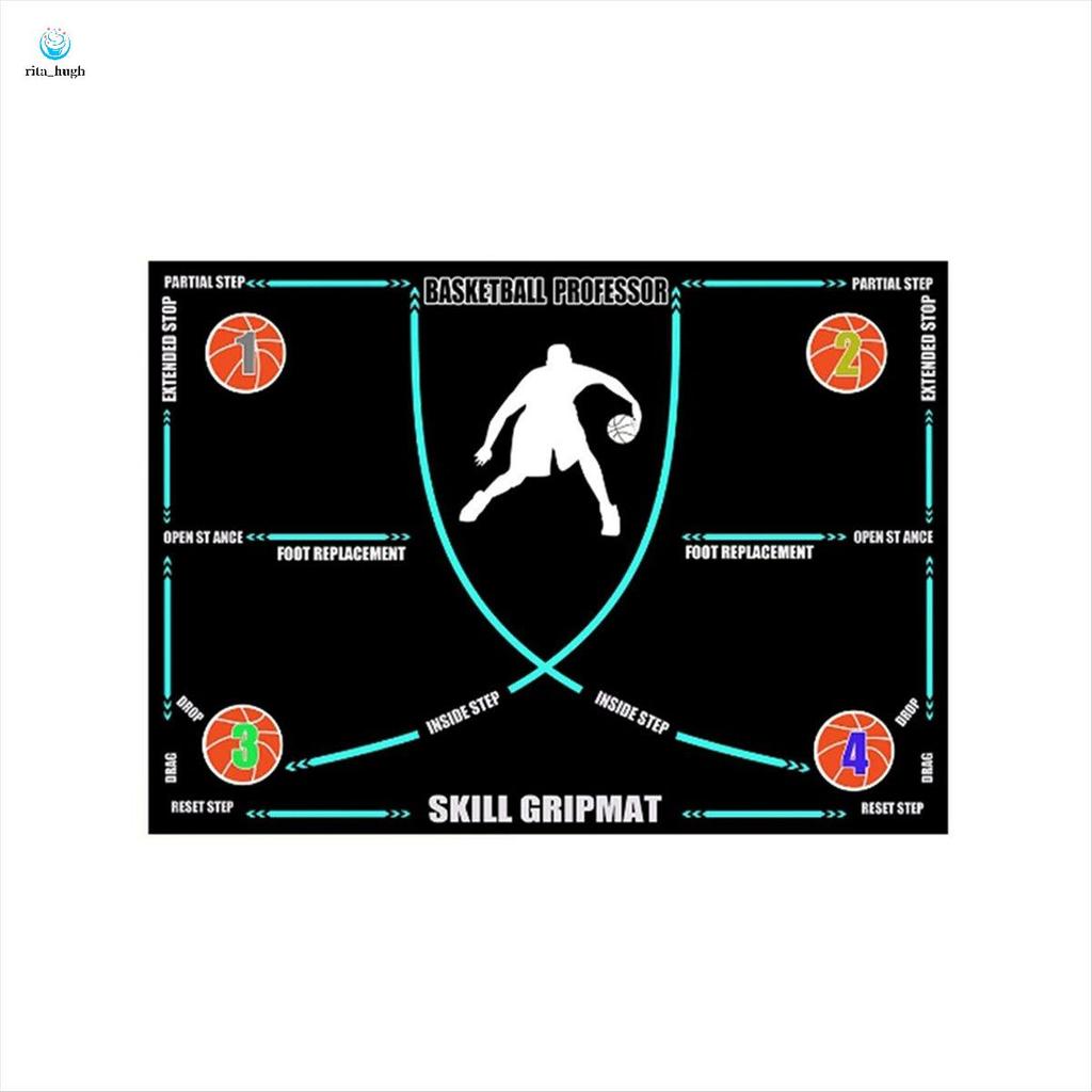 Tapete De Basquete Portátil Antiderrapante Treinamento Footwork Footstep Almofada